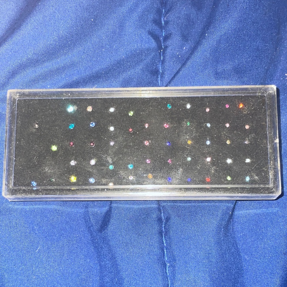 Colorful Rhinestone Set in Display Case